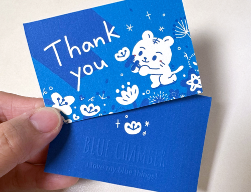 Handmade mini card – thank you